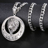 30 Set's Wholesale Hot Sale Hip-hop Style Round-shape Lion Pattern Men Necklace-10 TWENTY 2 RETAIL©