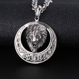 30 Set's Wholesale Hot Sale Hip-hop Style Round-shape Lion Pattern Men Necklace-10 TWENTY 2 RETAIL©