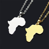 Wholesale Hot Sale Map Shape Hip-hop Style Pendants Necklace