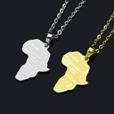 Wholesale Hot Sale Map Shape Hip-hop Style Pendants Necklace