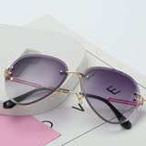 30 Pieces) Rimless Retro Round Metal Sunglasses