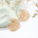 12 Set's) Wholesale Fashion Geometric Tree Leaf Hoop Earrings-10 TWENTY 2 RETAIL©