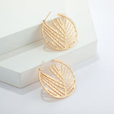 12 Set's) Wholesale Fashion Geometric Tree Leaf Hoop Earrings-10 TWENTY 2 RETAIL©