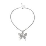 30 Set's) Wholesale Delicate Rhinestone Decor Butterfly Pendant Necklace-10 TWENTY 2 RETAIL©