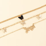 30 Set's) Alphabet Butterfly Anklet Set-10 TWENTY 2 RETAIL©