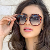 Wholesale Women Fashion Polygon Frame Sunglasses