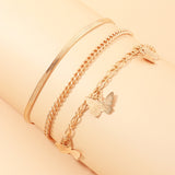 30 Set's) Butterfly Alloy Chain Anklets-10 TWENTY 2 RETAIL©