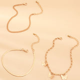 30 Set's) Butterfly Alloy Chain Anklets-10 TWENTY 2 RETAIL©