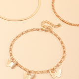 30 Set's) Butterfly Alloy Chain Anklets-10 TWENTY 2 RETAIL©