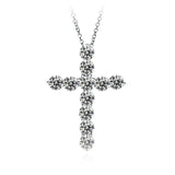 Wholesale Fashion Rhinestone Decor Cross Pendant Necklace 10 twenty 2