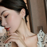 Wholesale Fashion Star And Moon Design Rhinestone Decor Stud Earrings