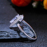 30 Set's) Water Drop Shaped Zircon Inlay Ring-10 TWENTY 2 RETAIL©