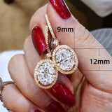 Wholesale Women Shiny Oval Zircon Decor Earrings 10 twenty 2 vendor 