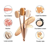 Wholesale Oval Makeup Brush Soft Toothbrush Type Woman Makeup Tool