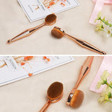 Wholesale Oval Makeup Brush Soft Toothbrush Type Woman Makeup Tool