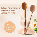 Wholesale Oval Makeup Brush Soft Toothbrush Type Woman Makeup Tool