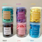 Wholesale 50pcs/set Girl Simple Solid Color Elastic Hair Bands 10 Twnety 2