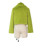 30 Set') Lapel Neck Solid Color Plush Coat-10 TWENTY 2 RETAIL©