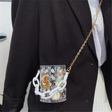 30 Set's) Lip Print Chunky Chain Crossbody Bag-10 TWENTY 2 RETAIL©