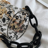 30 Set's) Lip Print Chunky Chain Crossbody Bag-10 TWENTY 2 RETAIL©