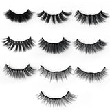 30 Set's) 10 Pairs Mixed Magnetic False Eyelashes And Liquid Eyeliner Set-10 TWENTY 2 RETAIL©