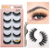 30 Pieces) 10 Pairs Mink Lashes