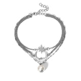 30 Set's) Minimalist Moon And Star Design Chain Anklet-10 TWENTY 2 RETAIL©