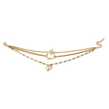 30 Set's) Minimalist Moon And Star Design Chain Anklet-10 TWENTY 2 RETAIL©