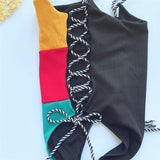 30 Set's) Contrast Color Patchwork Swimsuit-10 TWENTY 2 RETAIL©