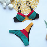 30 Set's) Contrast Color Patchwork Swimsuit-10 TWENTY 2 RETAIL©