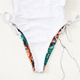 30 Set's) Deep V Lace-Up Graphic Printed Swimsuit-10 TWENTY 2 RETAIL©