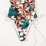 30 Set's) Deep V Lace-Up Graphic Printed Swimsuit-10 TWENTY 2 RETAIL©