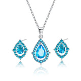 30 Set's) Water Drop Shaped Decorative Necklace And Earrings Set-10 TWENTY 2 RETAIL©