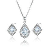 30 Set's) Water Drop Shaped Decorative Necklace And Earrings Set-10 TWENTY 2 RETAIL©