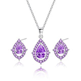 30 Set's) Water Drop Shaped Decorative Necklace And Earrings Set-10 TWENTY 2 RETAIL©