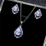 30 Set's) Water Drop Shaped Decorative Necklace And Earrings Set-10 TWENTY 2 RETAIL©