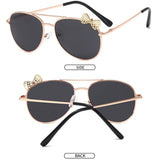 30 Set's) Wholesale Girls Bowknot Decor Metal Design Oval Sunglasses-10 TWENTY 2 RETAIL©