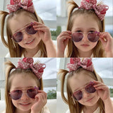 30 Set's) Wholesale Girls Bowknot Decor Metal Design Oval Sunglasses-10 TWENTY 2 RETAIL©