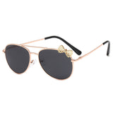 30 Set's) Wholesale Girls Bowknot Decor Metal Design Oval Sunglasses-10 TWENTY 2 RETAIL©