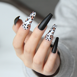 50 Set's) Wholesale Frosted Leopard Long Wearable False Nails