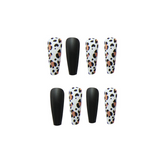 50 Set's) Wholesale Frosted Leopard Long Wearable False Nails