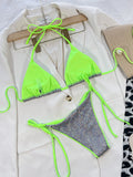 36 Pair's) Wholesale Shiny Triangle Bag One Piece Swimsuit