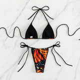 50 Pair's) Wholesale Sexy Butterfly Print Bikini Set Swimwear